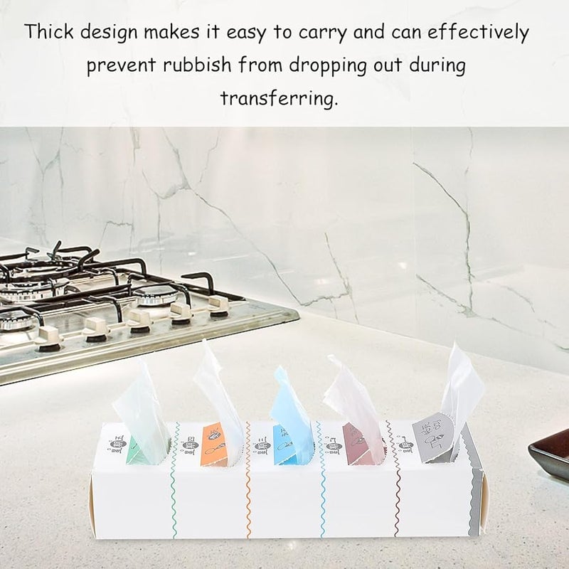 Small Thickened PE Trash Bags 250Pcs Disposable for Office Kitchen Desktop Waste Container - Image 5